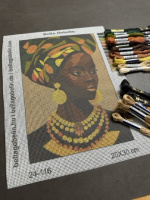 Afro-Frau Porträt
