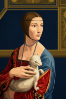 Leonardo da Vinci - Dame mit Hermelin-Replika – BG26-0580