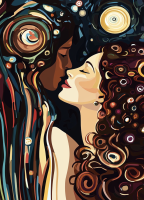 Klimt Stil: Der Kuss - Variationen – KL24-005