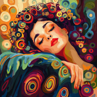 Klimt-Stil: Traum