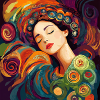 Klimt-Stil: Traum Serie