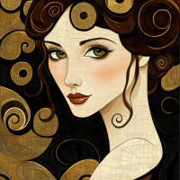 Klimt-Stil: Verführung