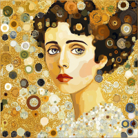 Klimt-Stil: Besorgnis