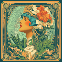Mucha-Stil: Gatsby