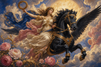 Pegasus im Mondlicht