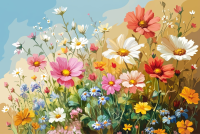 Bunte Wiesenblumen