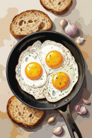 Spiegelei-Frühstück